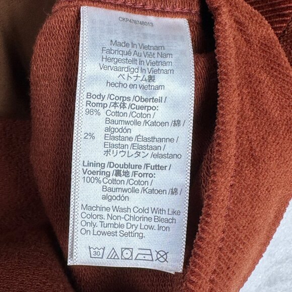 Madewell Womens Corduroy Twill Oversized Thick Shirt-Jacket XS Mahogany NWT $118 - Picture 8 of 11